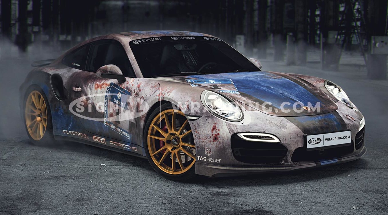 Patina Porsche im Rost-Look: Porsche 991 Turbo