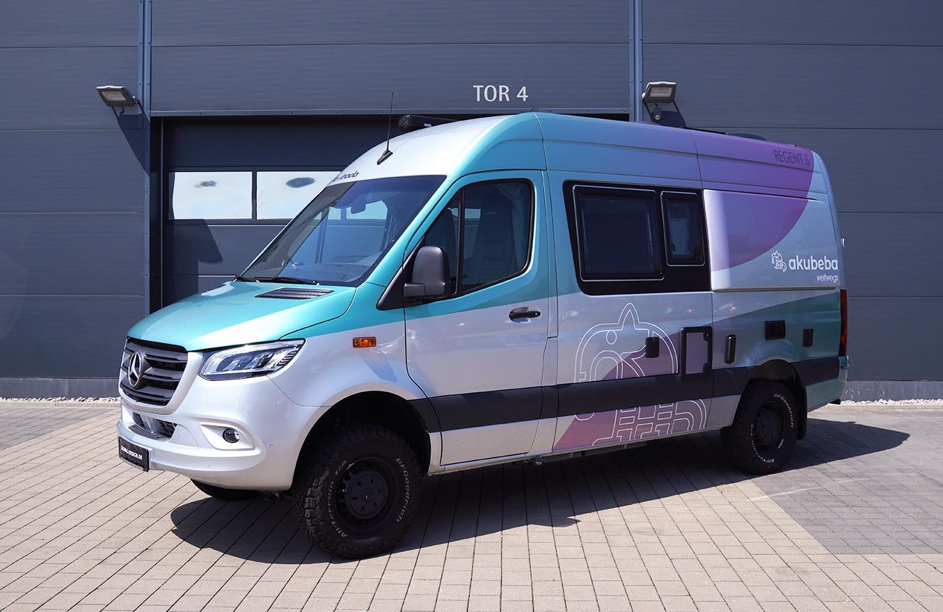 Wohnmobil Folierung mit metallic Farbverlauf
