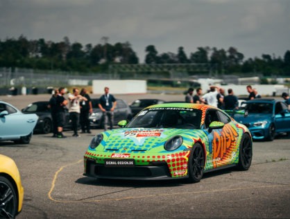 Porsche 992 GT3 Design auf der Rennstrecke