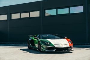 Italienisches Tricolore-Design für den Lamborghini