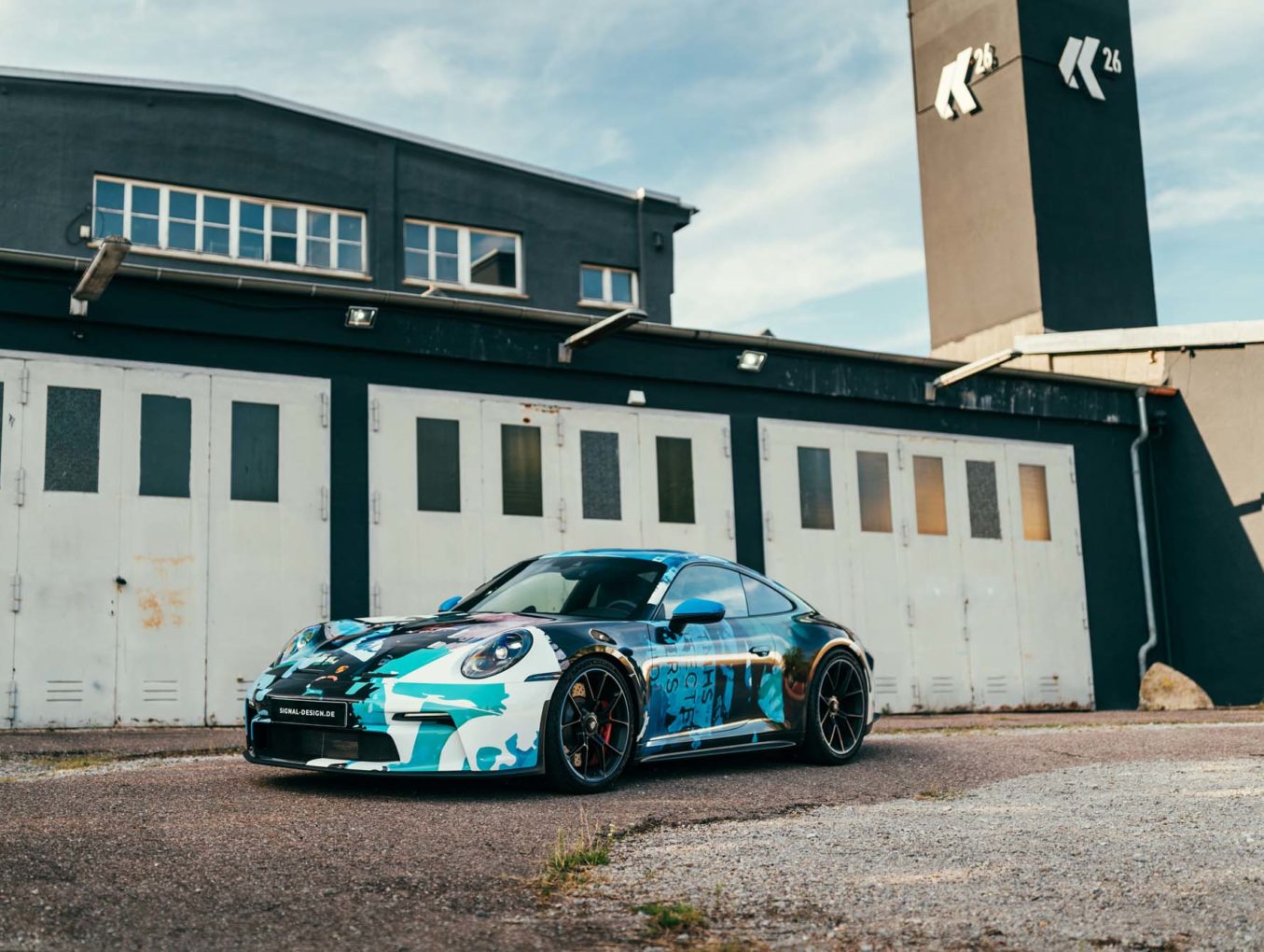 Porsche GT3 bekleben im David Carson Kleid