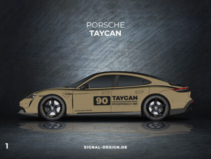 porsche taycan folierung design